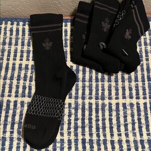 NWOT Bombas Black Calf Socks